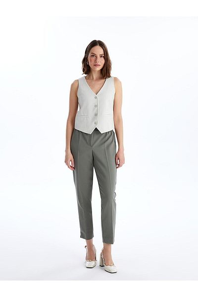 LC Waikiki LCWAIKIKI Classic - Damenhose mit Standard-Passform und elastischem Bund