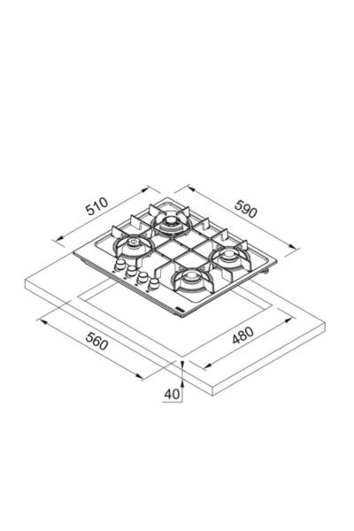 Franke Fhma 604 3g Dc Mb C Wok Gözlü Siyah Ankastre Ocak