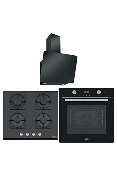 Franke Siyah Ankastre Set (FPJ 615 V BK A - FHNS 604 BK - FSL 86 H BK)