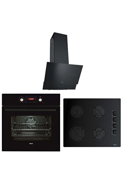 Teka Siyah Ankastre Set ( Hak 629 Bk Buhar Destekli - Gbe 64002 Bk - Atv 60 Bk )