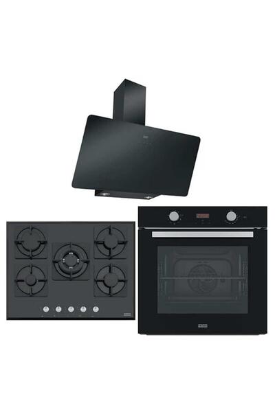 Franke Siyah Ankastre Set (FPJ 915 V BK A - FHNS 705 BK - FSL 86 H BK)
