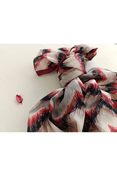 Akel Pyramid Patterned Cotton Shawl - Size 75x185