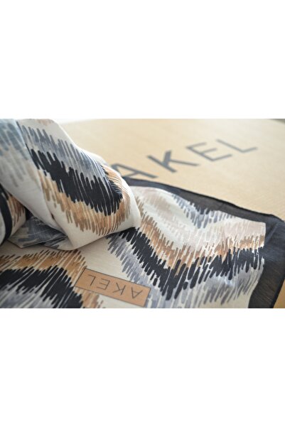 Akel Pyramid Patterned Cotton Shawl - Size 75x185