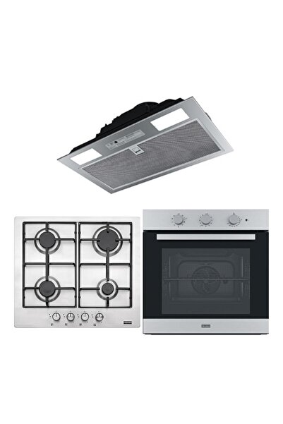 Franke Ankastre Set (FBI 525 GR/500 ASPİRATÖR - FHNL 604 4G XS E OCAK - FSL 82 H XS FIRIN)