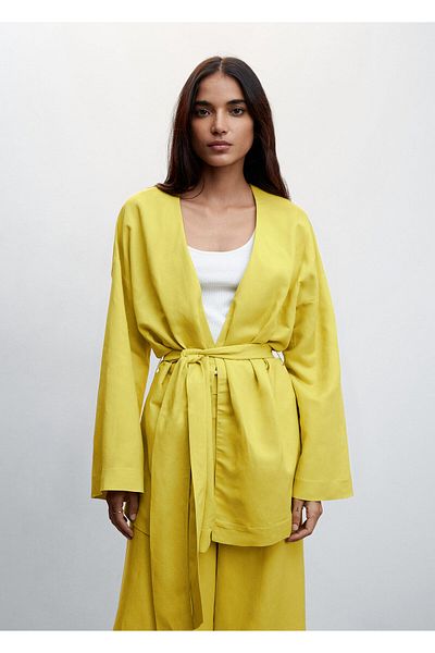 MANGO Jachetă de damă Lime47015129