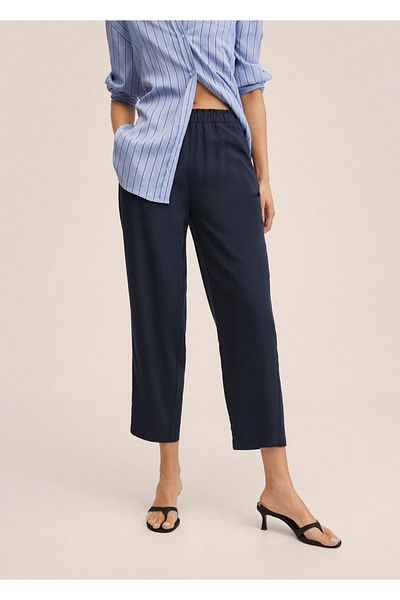 MANGO Pantaloni de damă bleumarin 47005715