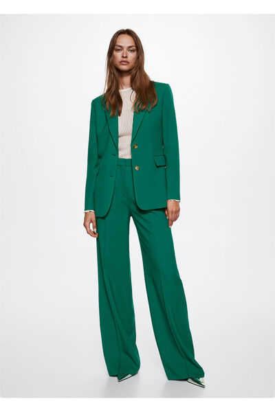 MANGO Woman Green Women's Blazer Jacket37095957