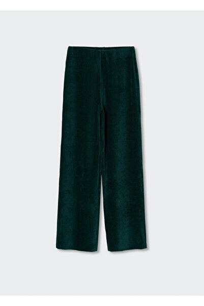 MANGO Woman Yeşil Kadın Pantolon  37037742