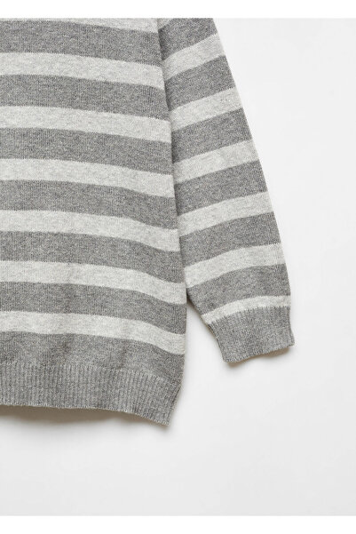 MANGO Kids Grauer Baby-Jungen-Pullover 57033799