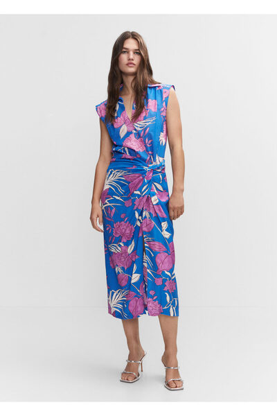 MANGO Woman Μπλε Γυναικεία Φούστα57040267