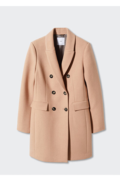 MANGO Koyu Camel Kadın Palto 47050039