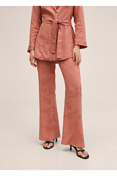 MANGO Kids Kız Çocuk Renkli Kahverengi Pantolon