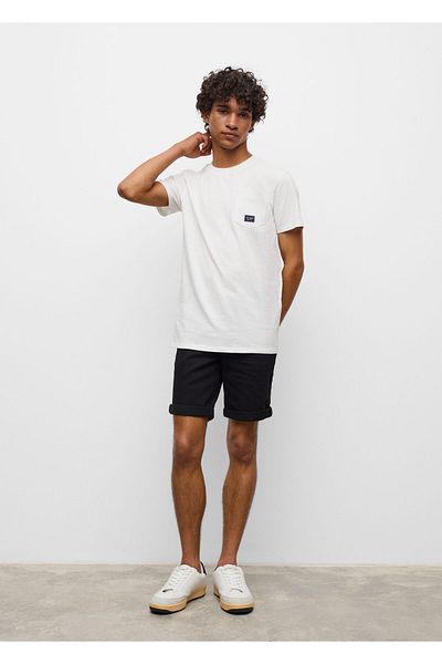 MANGO Kids Ανδρικό λευκό μπλουζάκι - 37084758