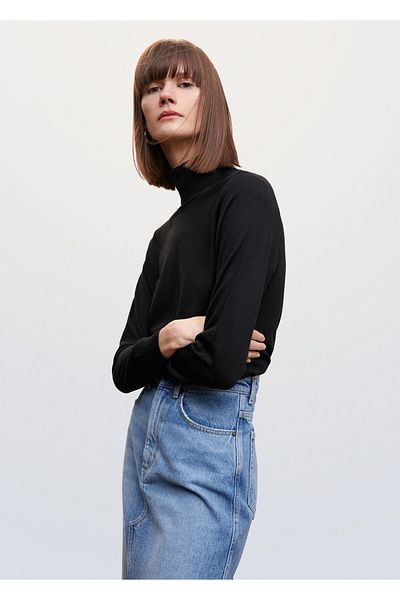 MANGO Woman Women's Black Sweater47051260
