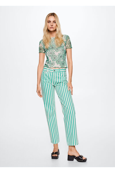 MANGO Woman Πράσινο Γυναικείο T-Shirt 37011328