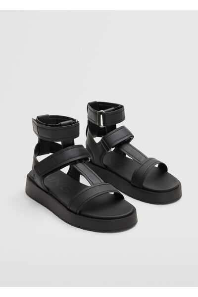 MANGO Woman Черни дамски сандали37010738