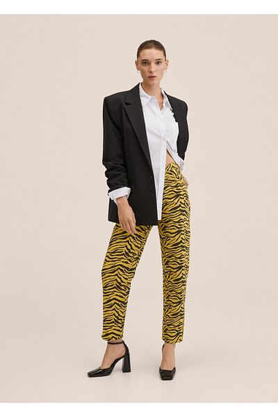 MANGO Woman Pantaloni de damă de culoare muștar27003272