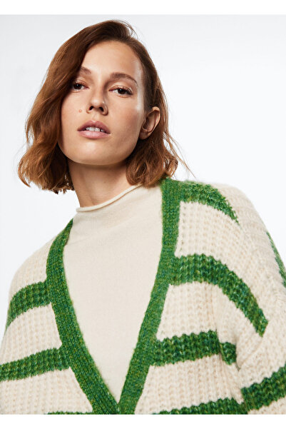 MANGO Woman Yeşil Kadın Hırka 37077756