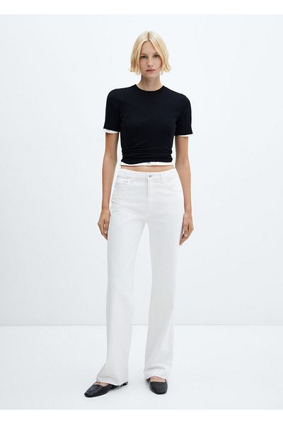 MANGO White Women's Trousers57040306