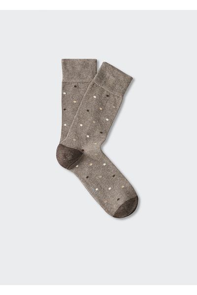 MANGO Man Braune Herrensocken für Erwachsene37001330