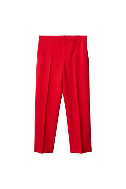 MANGO Woman Kırmızı Kadın Pantolon 47050033