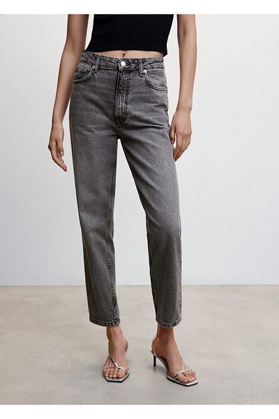 MANGO Gray Women's Trousers47011309