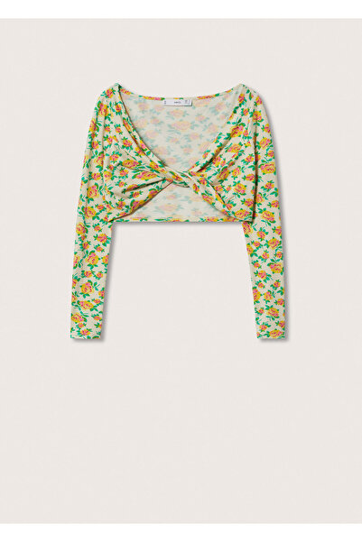 MANGO Woman Γυναικείο Φυσικό T-Shirt