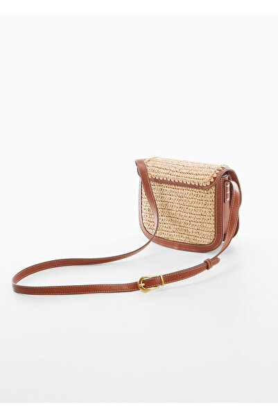MANGO Bej Kadın Omuz Çantası 47035916