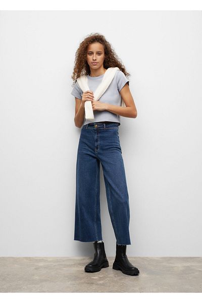 MANGO Kids Tricou albastru cer pentru fete