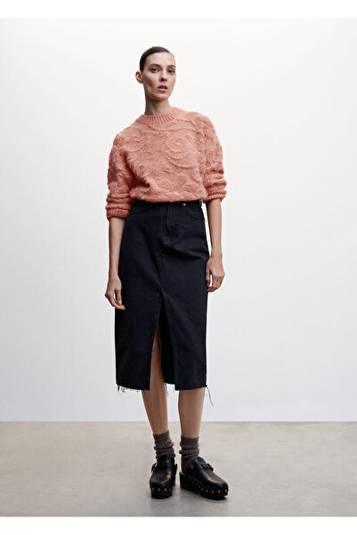 MANGO Woman Pembe Kadın Kazak  47001309