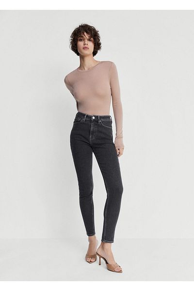 MANGO Woman Gray Women's Trousers47000132