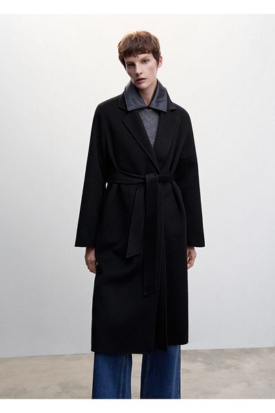 MANGO Woman Women's Black Coat47040057