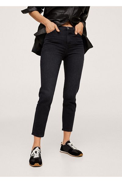 MANGO Woman Black Denim Women's Pants17010574