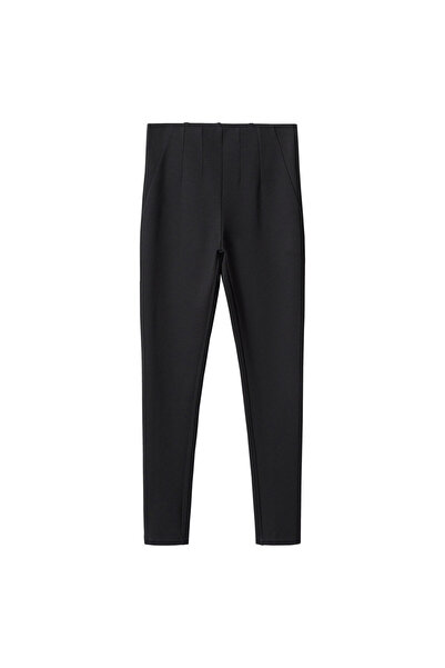 MANGO Woman Siyah Kadın Tayt 47001297