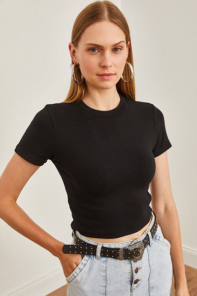 Olalook Γυναικεία μονόχρωμη μαλακή μπλούζα Full Lycra BLZ- 19002625