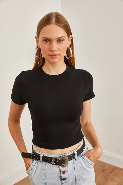 Olalook Γυναικεία μονόχρωμη μαλακή μπλούζα Full Lycra BLZ- 19002625