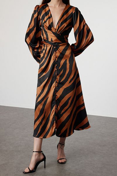 Edit by Trendyol Barevné tkané šaty Regular Fit - TEDSS24EL00094