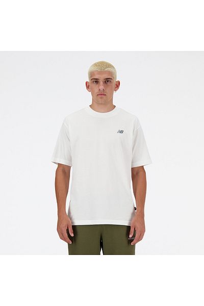 New Balance Sport Essentials Logo T-Shirt - WHITE S/S Top