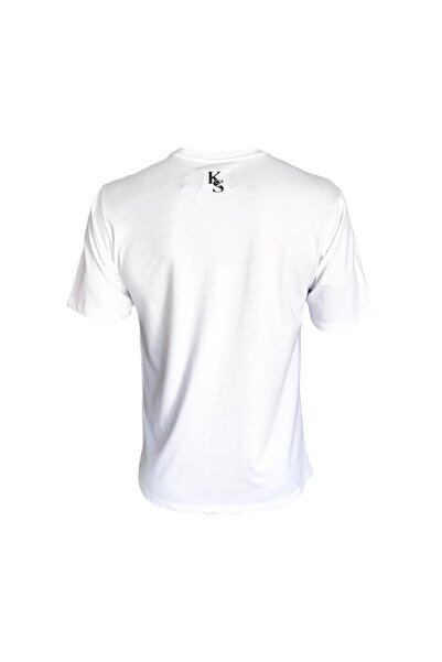 Cix Spor Μπλουζάκι με λαιμόκοψη με άδεια Kocaelispor Oversize Λευκό