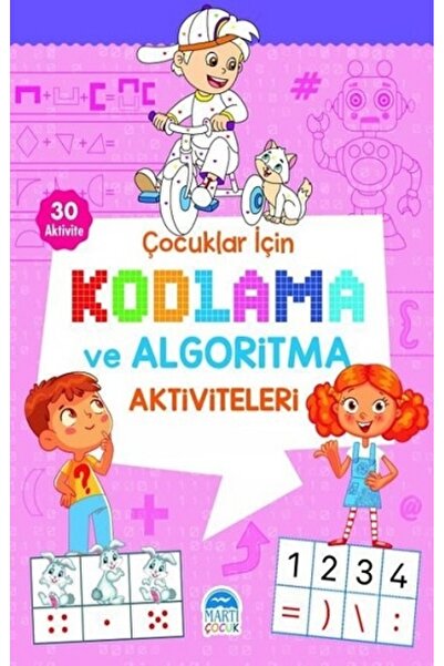 Martı Çocuk Yayınları أنشطة البرمجة والخوارزميات للأطفال - وردي