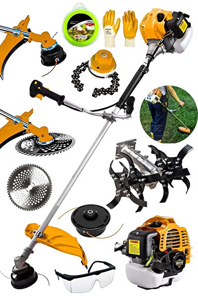 DOZZER Alman 2.1 Hp Profesyonel Yan Tipi Benzinli Tırpan Ot Çalı Çim Biçme Ma...