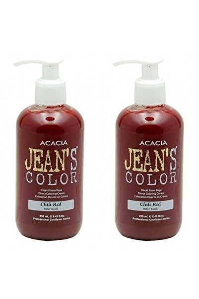 Acacia Jeans Color Saç Boyası Biber Kızılı 250 ml 2adet