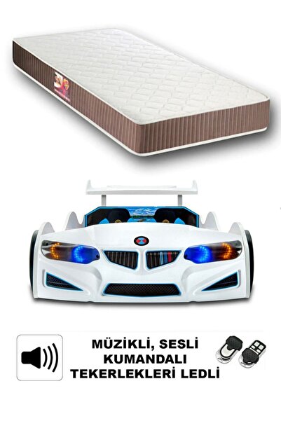 supercarbeds GT1 - Arabalı Yatak Araba Karyola - Full - Elif Iç Yatak 90x190 Cm