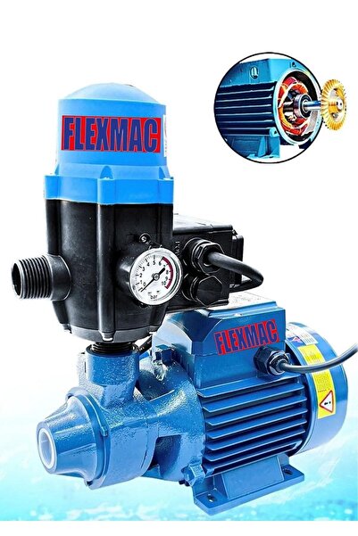 FLEXMAC Alman %100 Bakır Sargı 0,5 Hp Akıllı Otomatik Hidromatlı 28 Metre Dik...