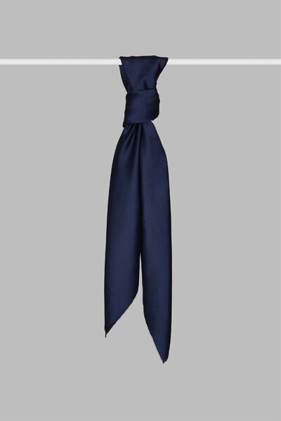 ARMANDA %100 Saten Ipek Eşarp - Lacivert