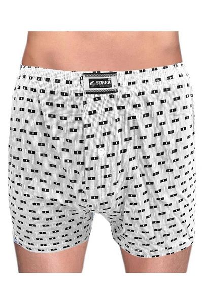 Seher Yıldız Men's Patterned Loose Cut Boxer