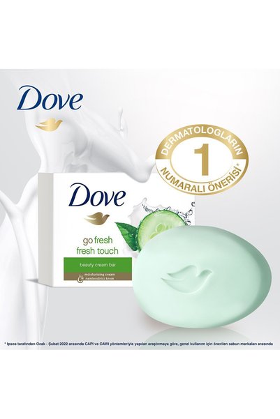 Dove Săpun de frumusețe hidratant Fresh Touch - 90g X8 bucăți