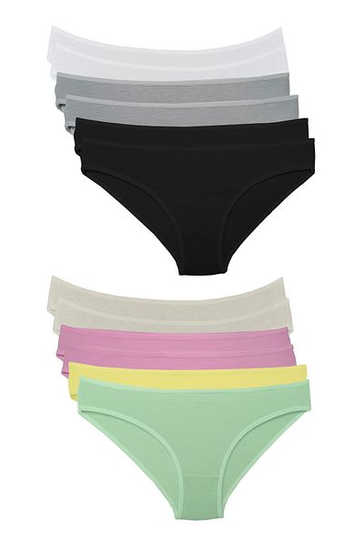 Bluence Slip βισκόζης Lycra χαμηλής μέσης 12 τεμαχίων