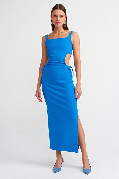 Dilvin 9094 Window Detailed Long Dress-saks