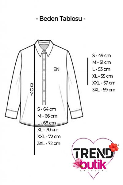 TRENDBUTİKOFFİCİAL Dámská košile se vzorem